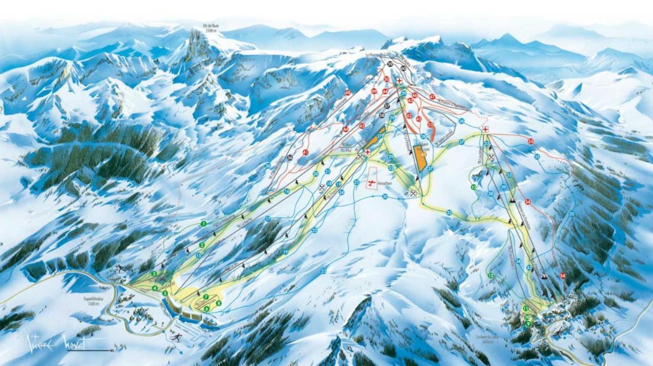 Eden Sur Les Pistes Avec Vue Panoramique Sur La Vallee La Joue du Loup Luaran gambar